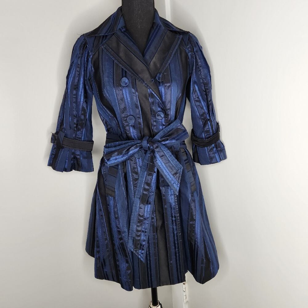Diane Von Furstenberg blue jacket with belt